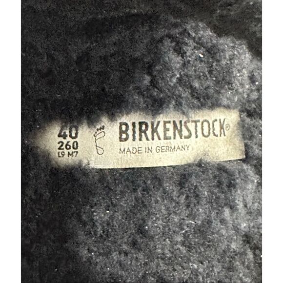 Birkenstock Shearling Fur Black Suede Women’s Regular Fit Mayari Womens 9 - Picture 10 of 12